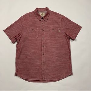 Woolrich Short Sleeve Button Up Shirt Large